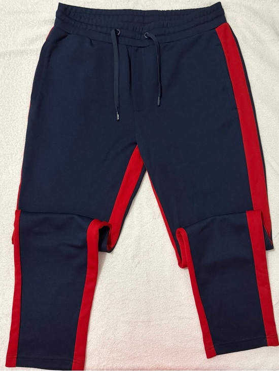 Tommy Hilfiger Other - Tommy Hilfiger Navy Joggers with Red Side Stripe